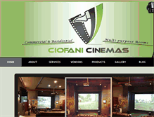 Tablet Screenshot of ciofanicinemas.com